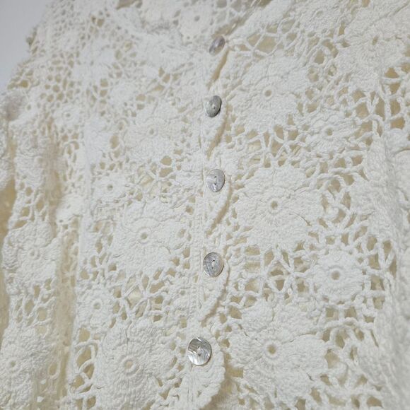 Boston Proper 100% cotton Knit Sweater Size Small - Picture 2 of 4